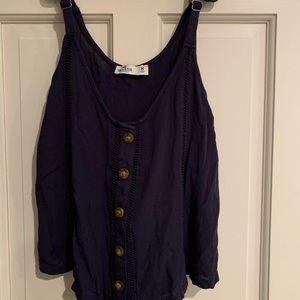 Hollister navy blue tank top